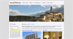 Desktop Screenshot of palacehotel-matera.it